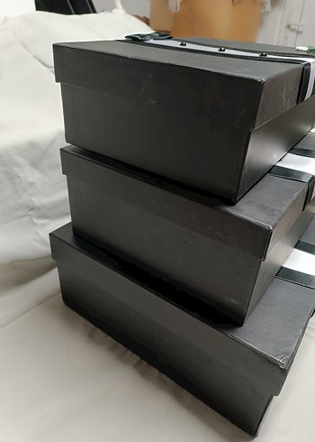 Klasik Siyah Damatlık Hediye Kutusu - Görsel 2