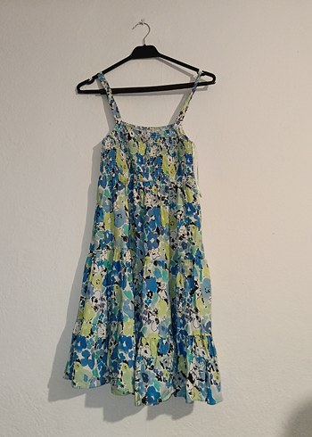 LC Waikiki Kadın Çok Renkli Mini Pliseli Elbise