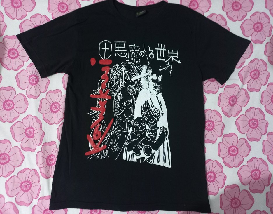 Anime Harujuku Siyah tişört - Görsel 3