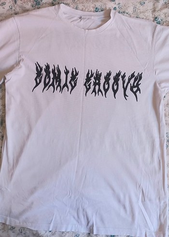 Y2k grunge beyaz iskelet kanatlı tişört arkası baskılı oversize - Görsel 2