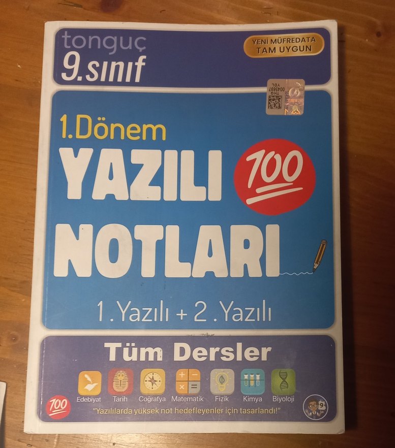 9. Sınıf Yazılı Notları 1. dönem tonguç - Görsel 2