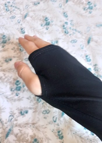 Siyah Uzun Kollu Crop Bluz - Görsel 4