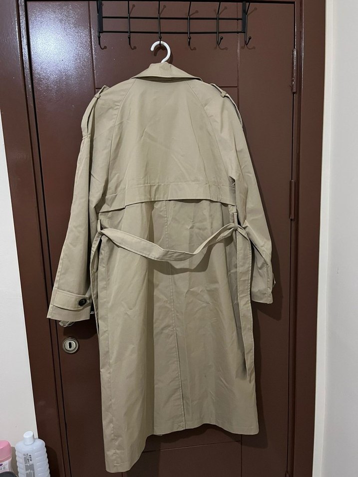 Bej Uzun Kadın Trençkot - Görsel 2