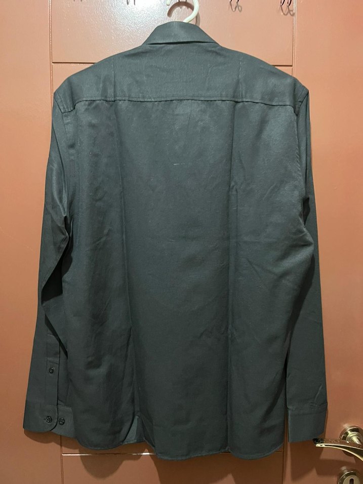 Siyah Erkek Uzun Kollu Gömlek - Görsel 3