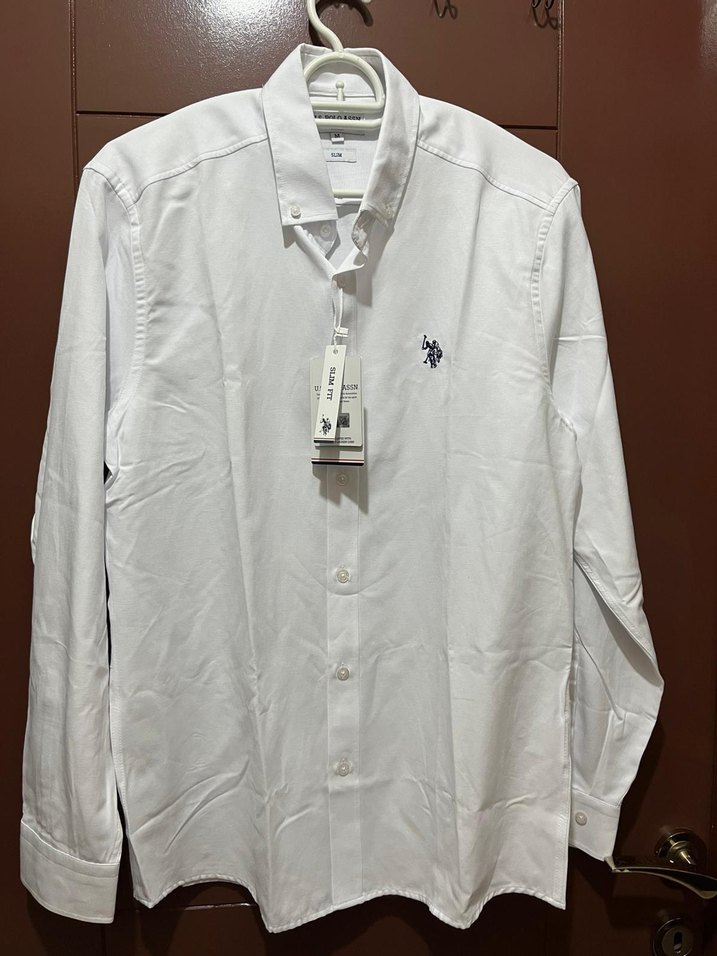 Erkek Beyaz Uzun Kollu Pamuklu Gömlek - Görsel 2