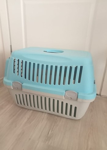 Mavi Plastik Kedi Köpek Taşıma Kabı - Görsel 2