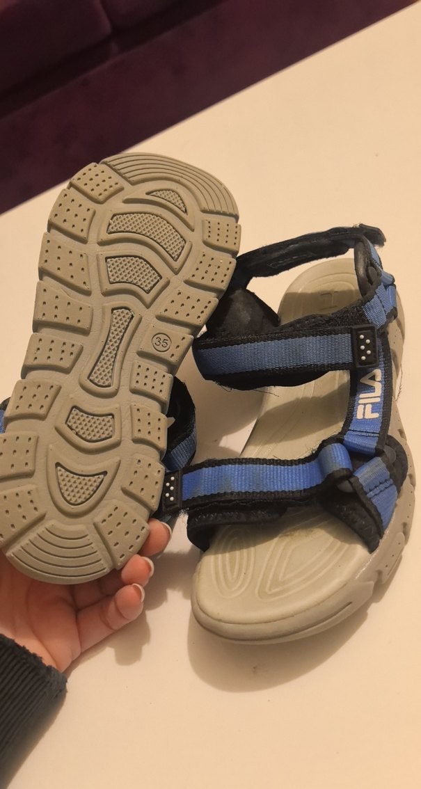 Erkek Çocuk Mavi Kayışlı Kauçuk Sandalet - Görsel 3