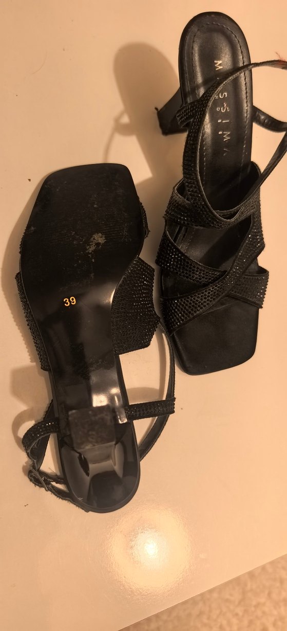 Siyah Tokalı Stiletto Kadın Abiye Ayakkabı - Görsel 3