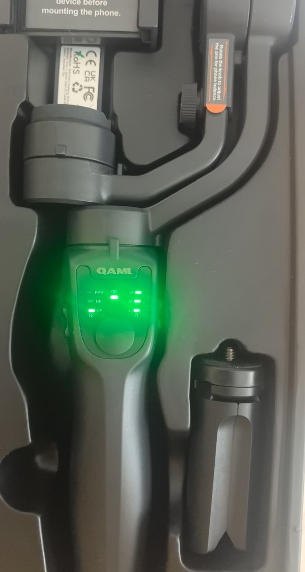 QAMI F8 3-Eksen Gimbal Selfie Çubuğu - Görsel 5