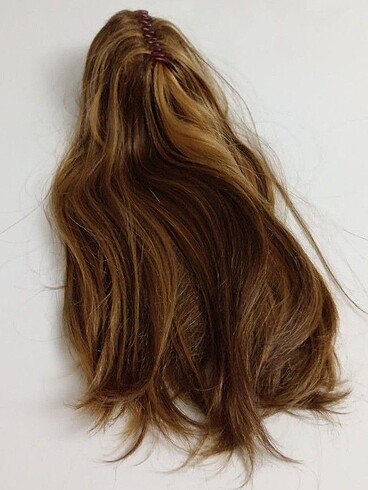 Gerçek saç dokusunda sentetik AT KUYRUĞU POSTİŞ 50 cm - Görsel 6