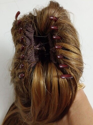 Gerçek saç dokusunda sentetik AT KUYRUĞU POSTİŞ 50 cm - Görsel 7