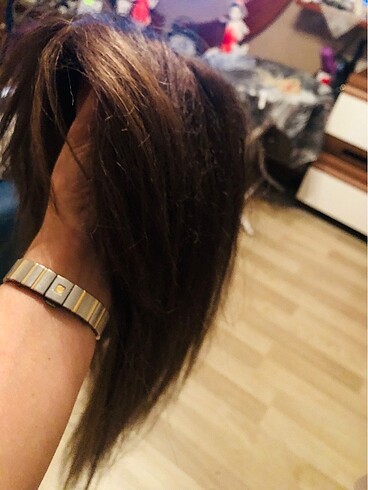 GERÇEK SAÇ TEPELİK..Baby ipek taban tepelik 60 cm hediyeli %100 - Görsel 8