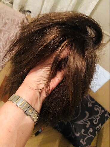 GERÇEK SAÇ TEPELİK..Baby ipek taban tepelik 60 cm hediyeli %100 - Görsel 9