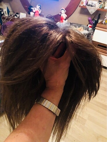 GERÇEK SAÇ TEPELİK..Baby ipek taban tepelik 60 cm hediyeli %100 - Görsel 11