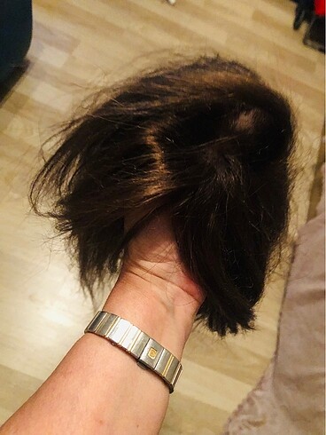 GERÇEK SAÇ TEPELİK..Baby ipek taban tepelik 60 cm hediyeli %100 - Görsel 13