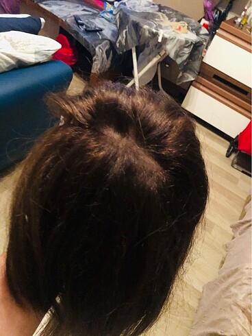 GERÇEK SAÇ TEPELİK..Baby ipek taban tepelik 60 cm hediyeli %100 - Görsel 15