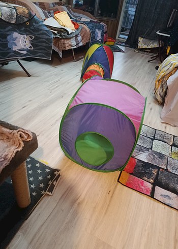 Katlanabilir Kedi Tüneli ve Küp Kombinasyonu en 2.10 cm açılınca - Görsel 4