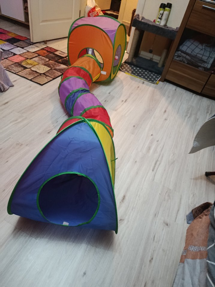 Katlanabilir Kedi Tüneli ve Küp Kombinasyonu en 2.10 cm açılınca - Görsel 3