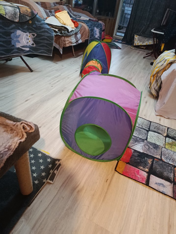 Katlanabilir Kedi Tüneli ve Küp Kombinasyonu en 2.10 cm açılınca - Görsel 4