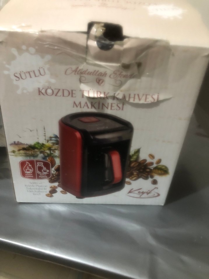 Kırmızı Kahve Makinesi - Görsel 2