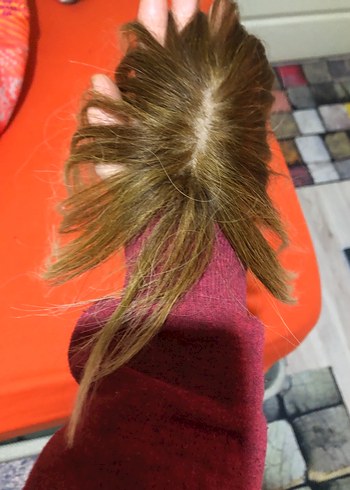 Gerçek saç balyajlı tepelik - Görsel 9