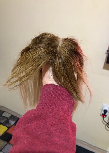 Gerçek saç balyajlı tepelik - Görsel 2