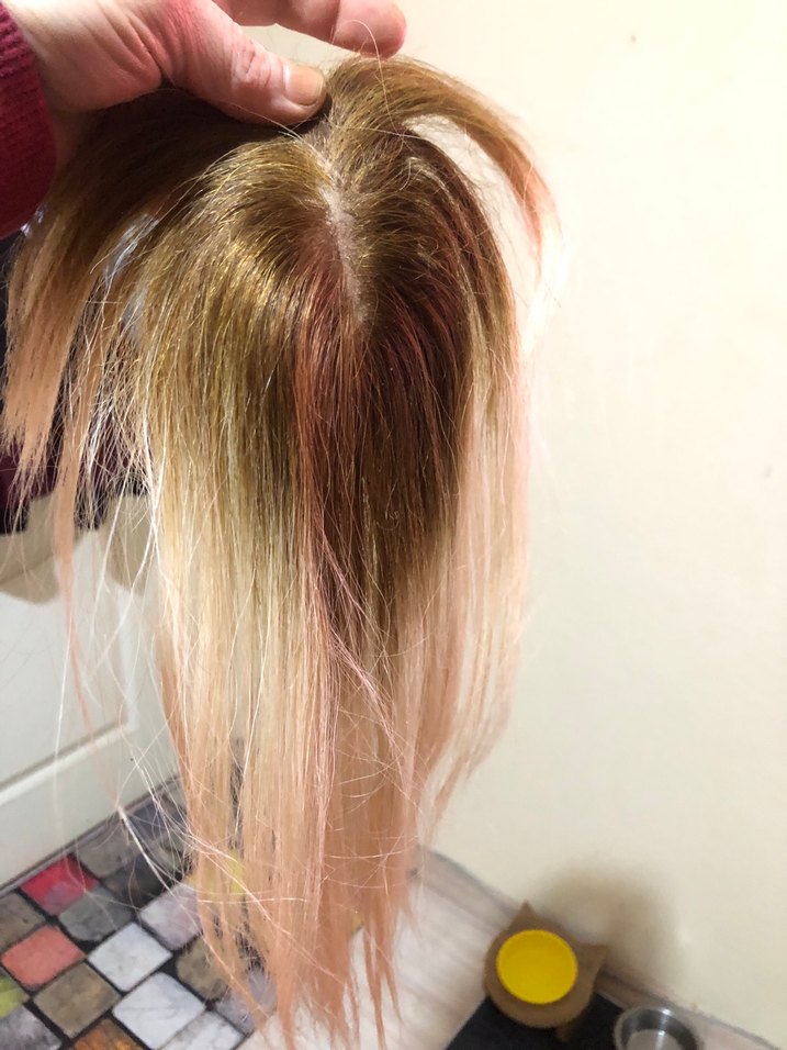 Gerçek saç balyajlı tepelik - Görsel 3