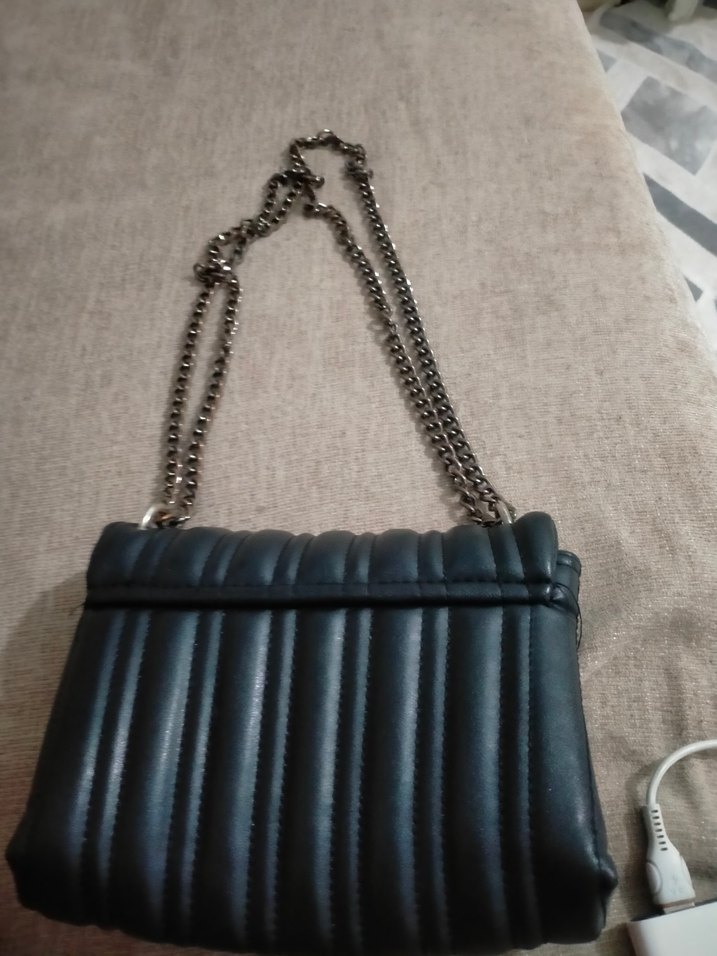 Kadın siyah Deri Omuz Çantası - Görsel 2