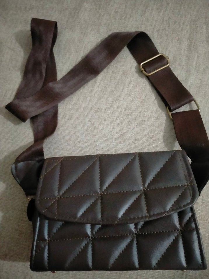 Kahverengi Deri Kol Çantası - Görsel 2