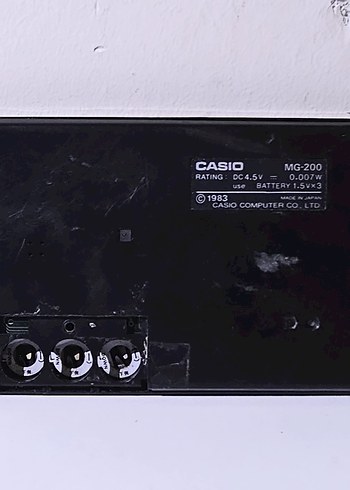 Casio CASIO MG-200 DENENMİŞTİR ÇALIŞMIYOR. ESKİ OLMASINDAN DOLAYI
