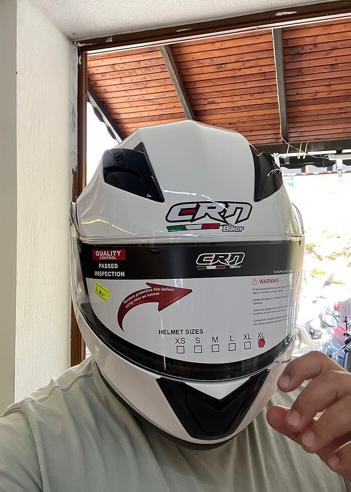 ÇENE AÇILIR GÖZLÜKLÜ KASK SIFIR - Görsel 3