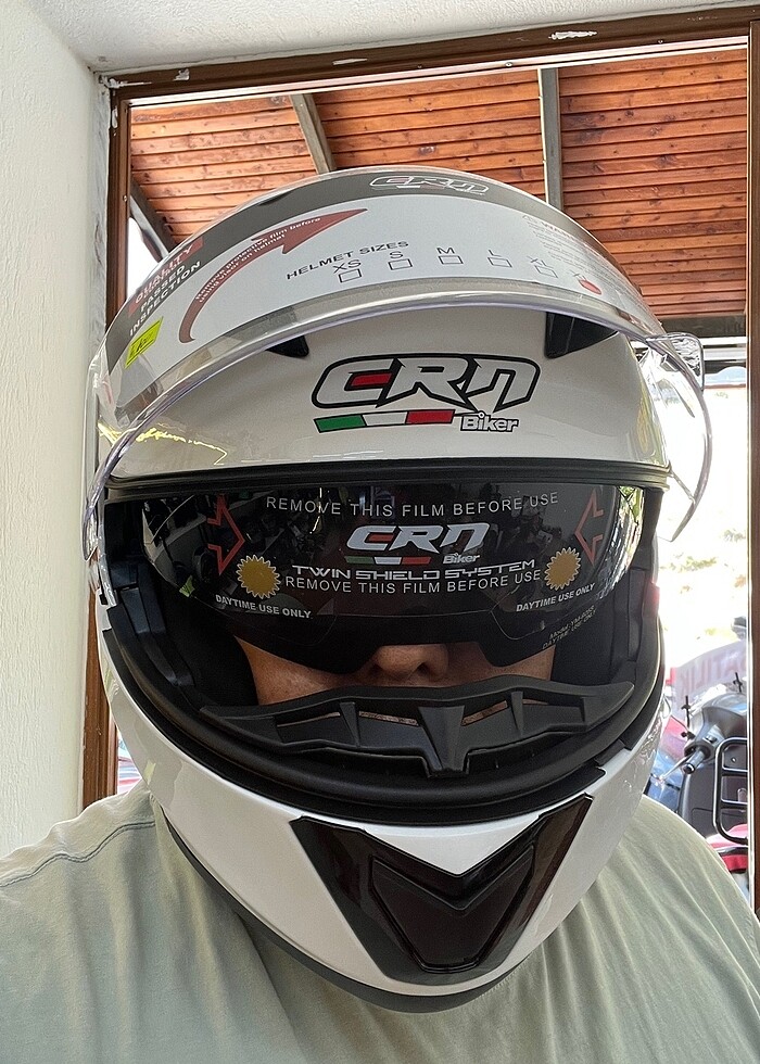 ÇENE AÇILIR GÖZLÜKLÜ KASK SIFIR - Görsel 4