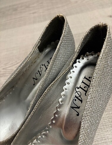 37 numara Dolgu Topuk Abiye Ayakkabı - Görsel 6