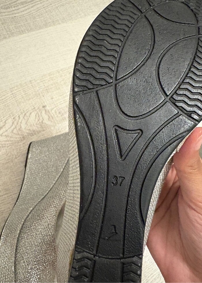 37 numara Dolgu Topuk Abiye Ayakkabı - Görsel 5