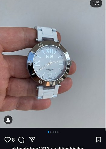 Beden Beyaz Minimalist Kadın Kol Saati