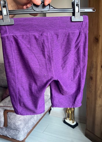 Mor Parlak Spor Hamile Şortu - Görsel 2