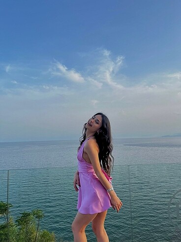s Beden Zara Pembe Elbise