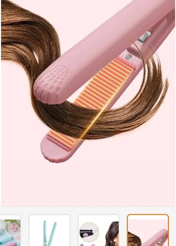 Pastel Pembe Saç Düzleştirici - Görsel 2