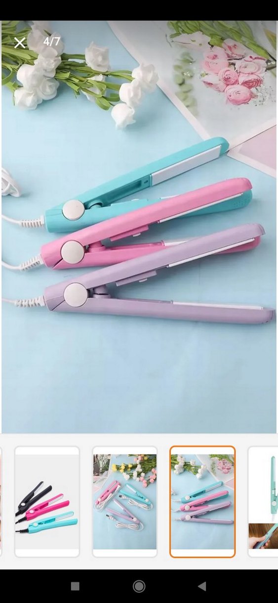 Pastel Pembe Saç Düzleştirici - Görsel 3