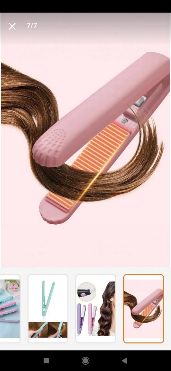 Pastel Pembe Saç Düzleştirici - Görsel 2