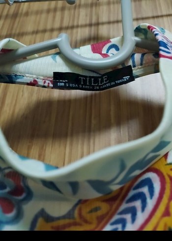 36 Beden Baskılı Bohem Mini Bluz Bağlamalı