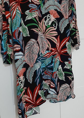 Çok Renkli Bohem Uzun Kimono - Görsel 6