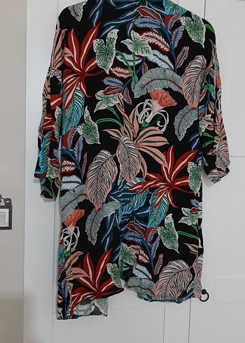 Çok Renkli Bohem Uzun Kimono - Görsel 5