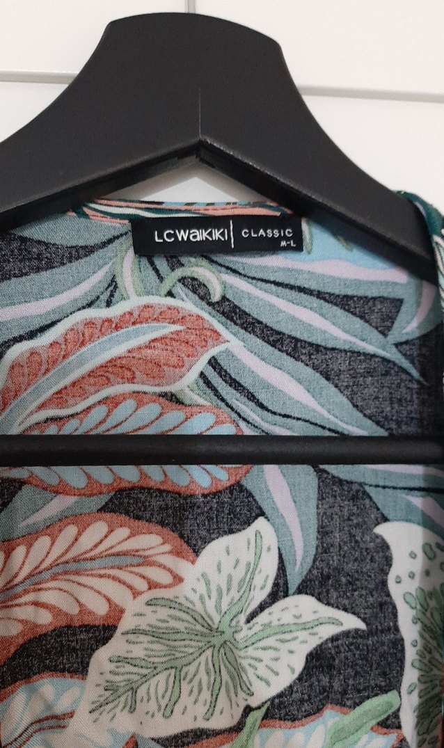 Çok Renkli Bohem Uzun Kimono - Görsel 3