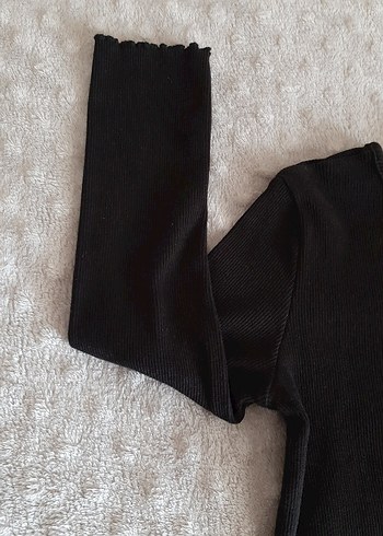 Kız Çocuk Siyah Fitilli Lcw Bluz - Görsel 3