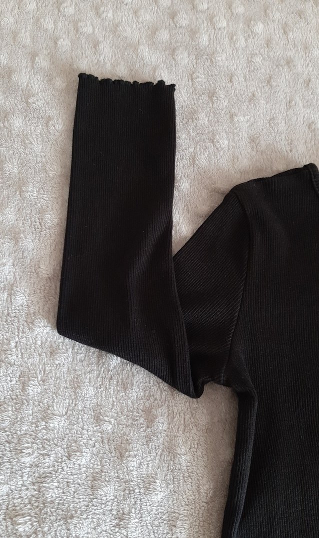 Kız Çocuk Siyah Fitilli Lcw Bluz - Görsel 3