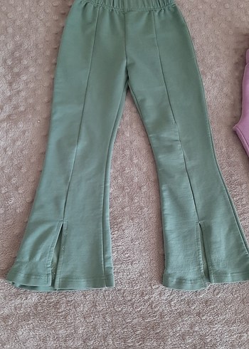 Kız Çocuk Pastel Renkli Esnek İspanyol Paça 3lü Tayt - Görsel 9