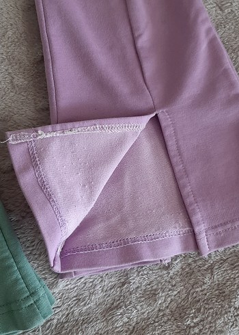 Kız Çocuk Pastel Renkli Esnek İspanyol Paça 3lü Tayt - Görsel 5