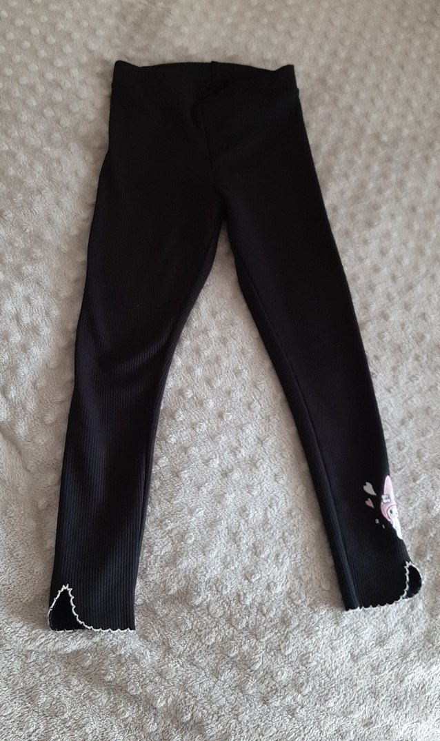 Kuromi Melody Siyah Kız Çocuk Polarlı Tayt - Görsel 2