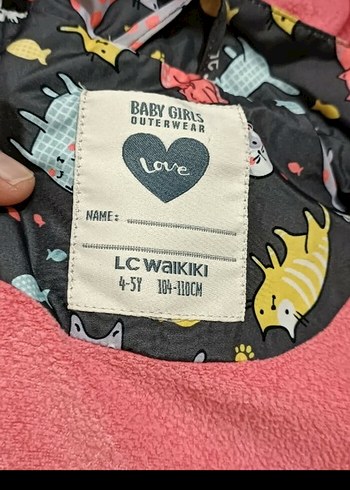 Kapüşonlu Kız Çocuk Kedili Polarlı Yağmurluk - Görsel 7